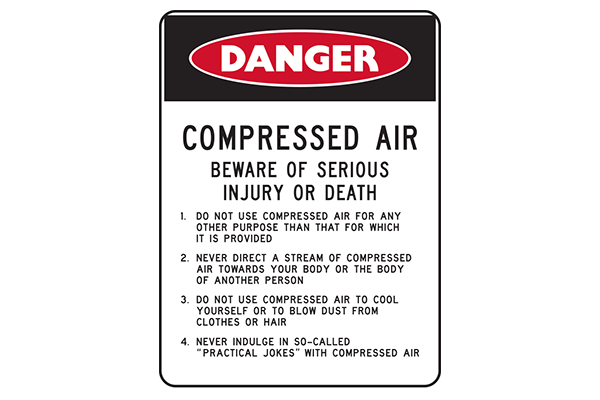 Danger Compressed Air