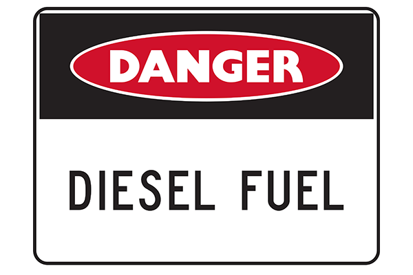 Danger Diesel Fuel