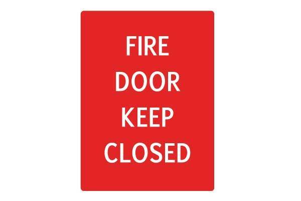Fire Door Keep Closed Sign