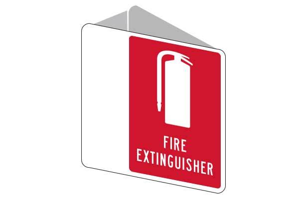 3D Fire Extinguisher Sign