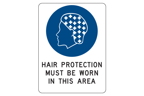 Hair Protection Must Be Worn In This Area
