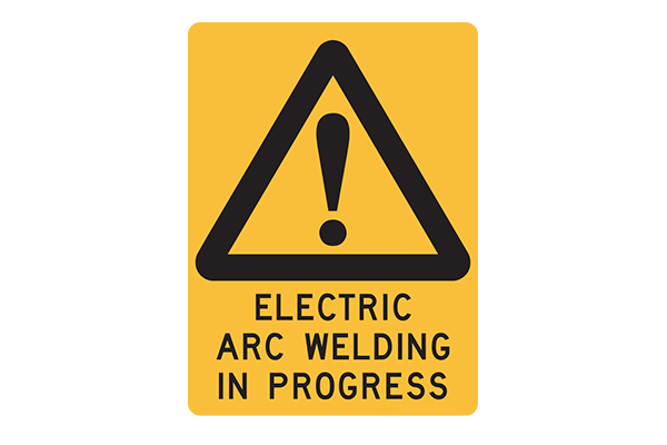 Hazard Electric Arc Welding In Progress