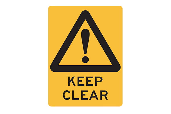 Hazard Keep Clear