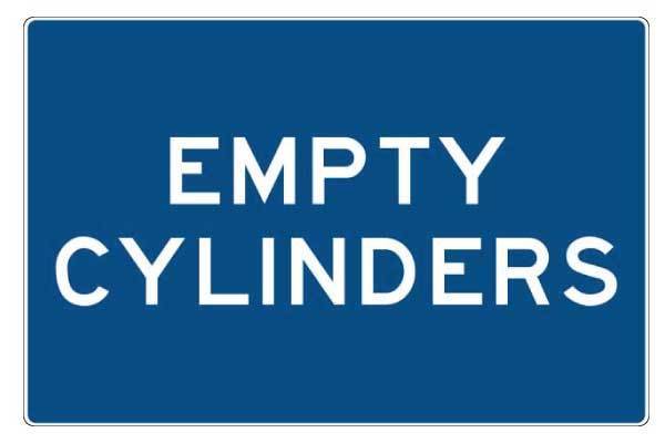 Notice Empty Cylinders