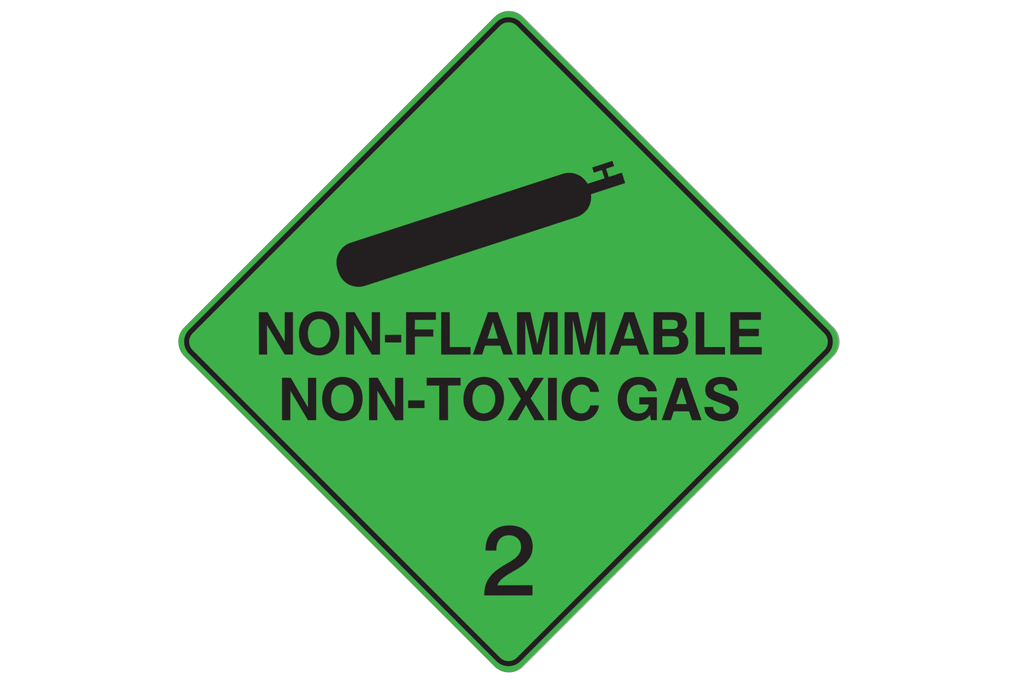 Dangerous Goods Sign Non Flammable Non Toxic Gas 2