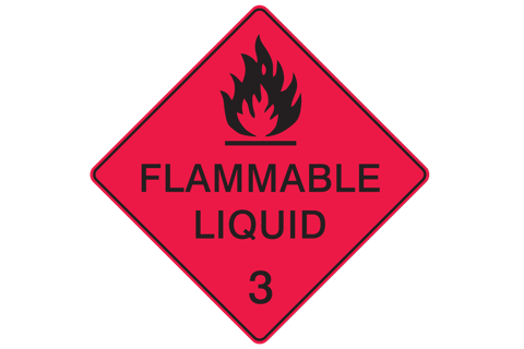 Dangerous Good Sign Flammable Liquid 3