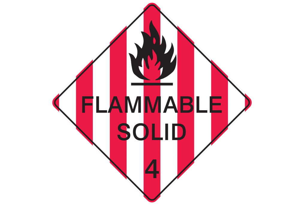 Dangerous Good Sign Flammable Solid 4