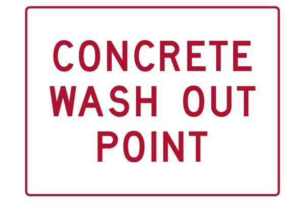 Concrete Wash Out Point