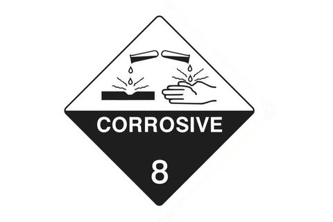 Dangerous Goods Sign Corrosive 8