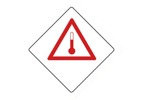 Dangerous Goods Sign Elevated Temperature Substances