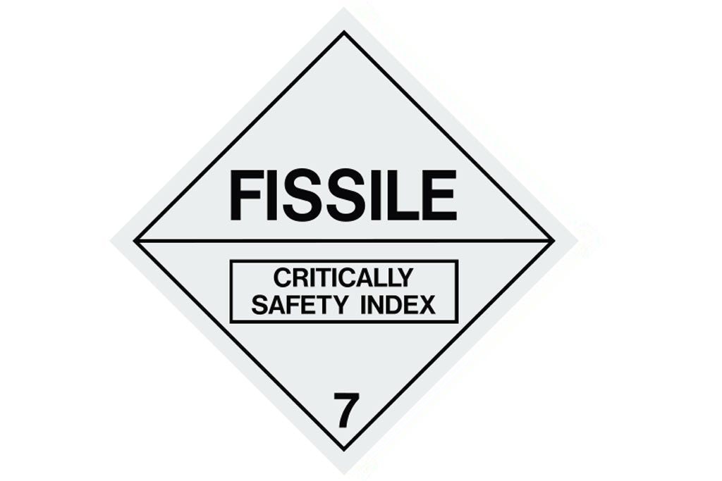 Dangerous Goods Sign Fissile 7