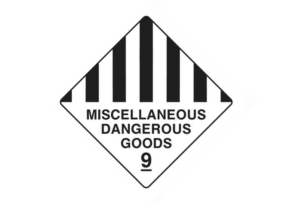 Dangerous Goods Sign Miscellaneous Dangerous Goods