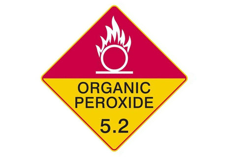 Dangerous Goods Sign Organic Peroxide 5.2 White
