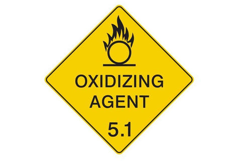 Dangerous Goods Sign Oxidising Agent 5.1