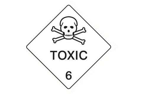 Dangerous Goods Sign Toxic 6