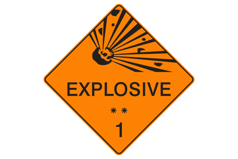 Dangerous Good Sign Explosive 1 **
