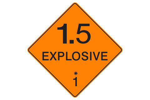 Dangerous Good Sign Explosive 1.5