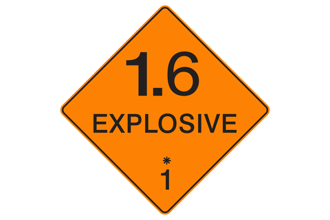 Dangerous Good Sign Explosive 1.6