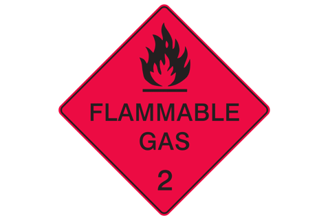Dangerous Good Sign Flammable Gas 2
