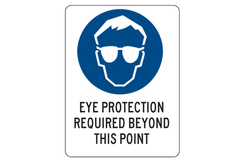 Eye Protection Required Beyond This Point