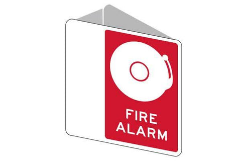 3D Fire Alarm With Bell Sign