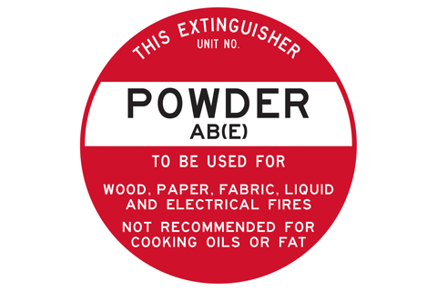 Bex Powder Sign Fire Extinguisher sign – easy safety signs