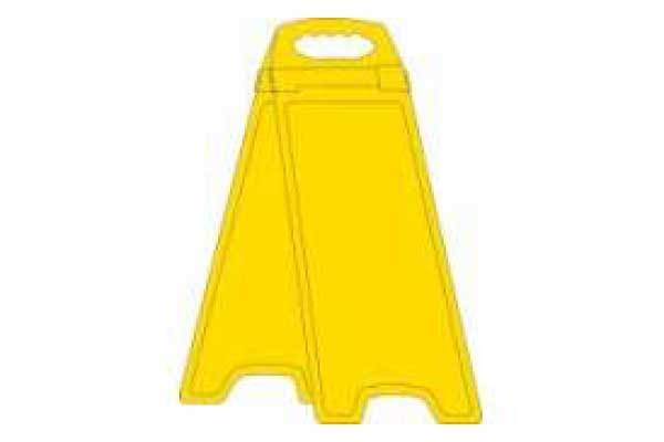 Custom Yellow Deluxe Double Sided Floor Stand