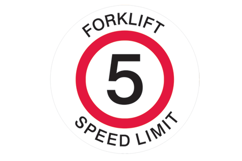 Floor Sign Forklift Speed Limit 5KM
