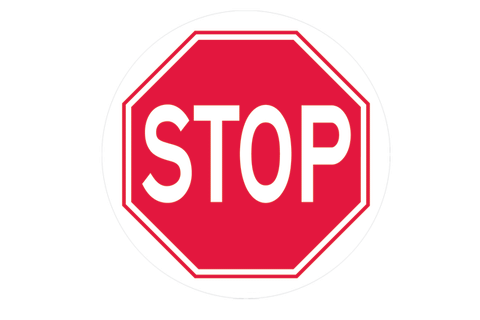 Floor Sign Stop