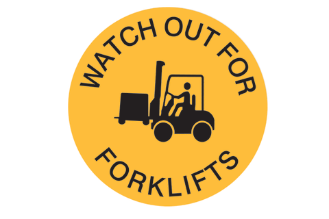 Floor Sign Watch Out Forklifts