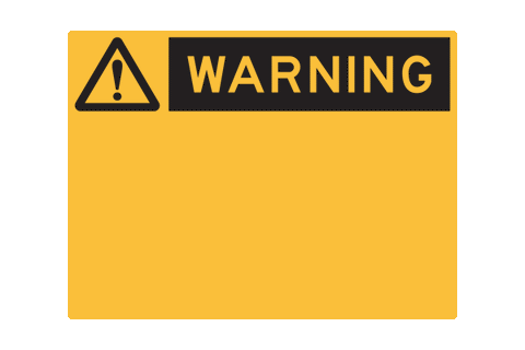 Hazard Warning Blank Sign
