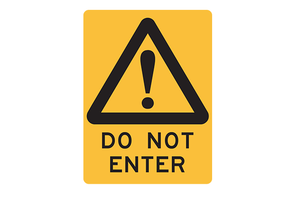 Hazard Do Not Enter