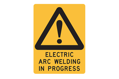 Hazard Electric Arc Welding In Progress