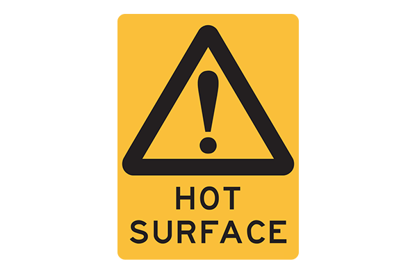 Hazard Hot Surface