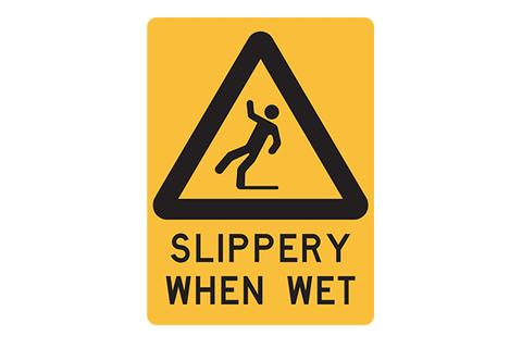 Hazard Slippery When Wet