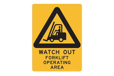 Hazard Watch Out Forklift Operating Area