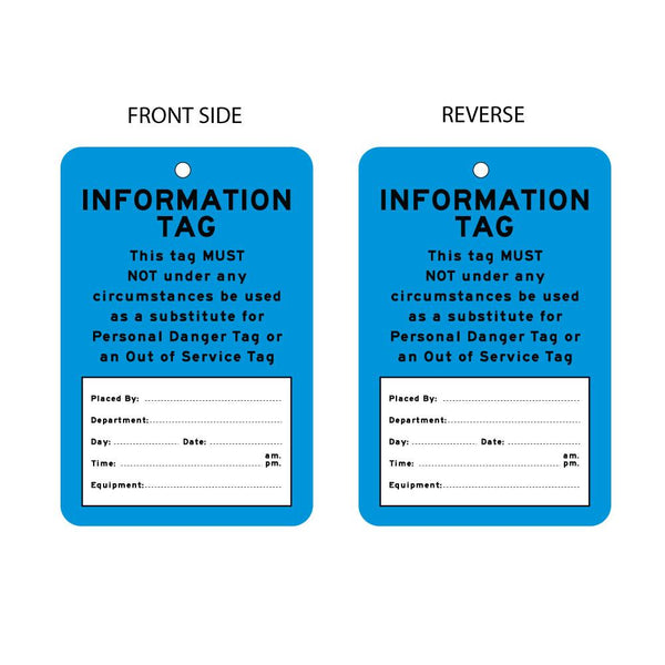 Information Tag (packs of 10) | Easy Poster Factory – easy safety signs