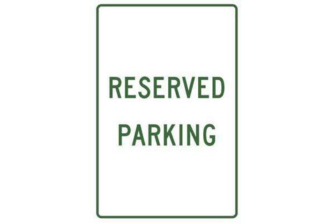 Parking Sign Reserved Parking