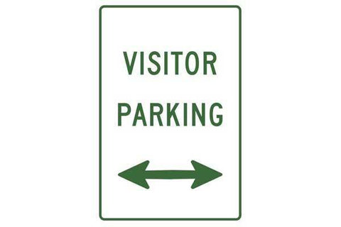 Parking Sign Visitor Parking Left And Right of Sign