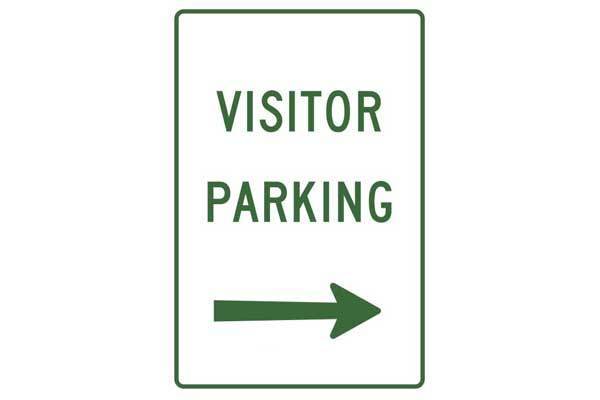 Parking Sign Visitor Parking Right