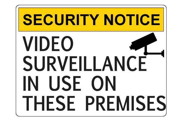 Security Notice Video Surveillance in Use On These Premises