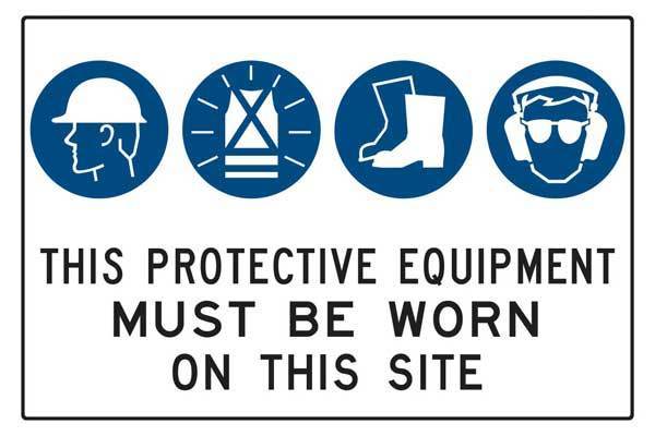 This Protective Equipment Must Be Worn On This Site