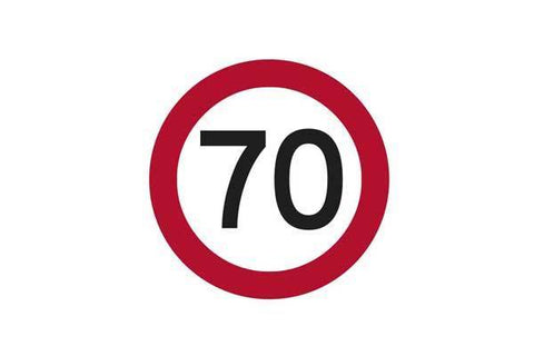 Traffic Control 70KM Speed Sign